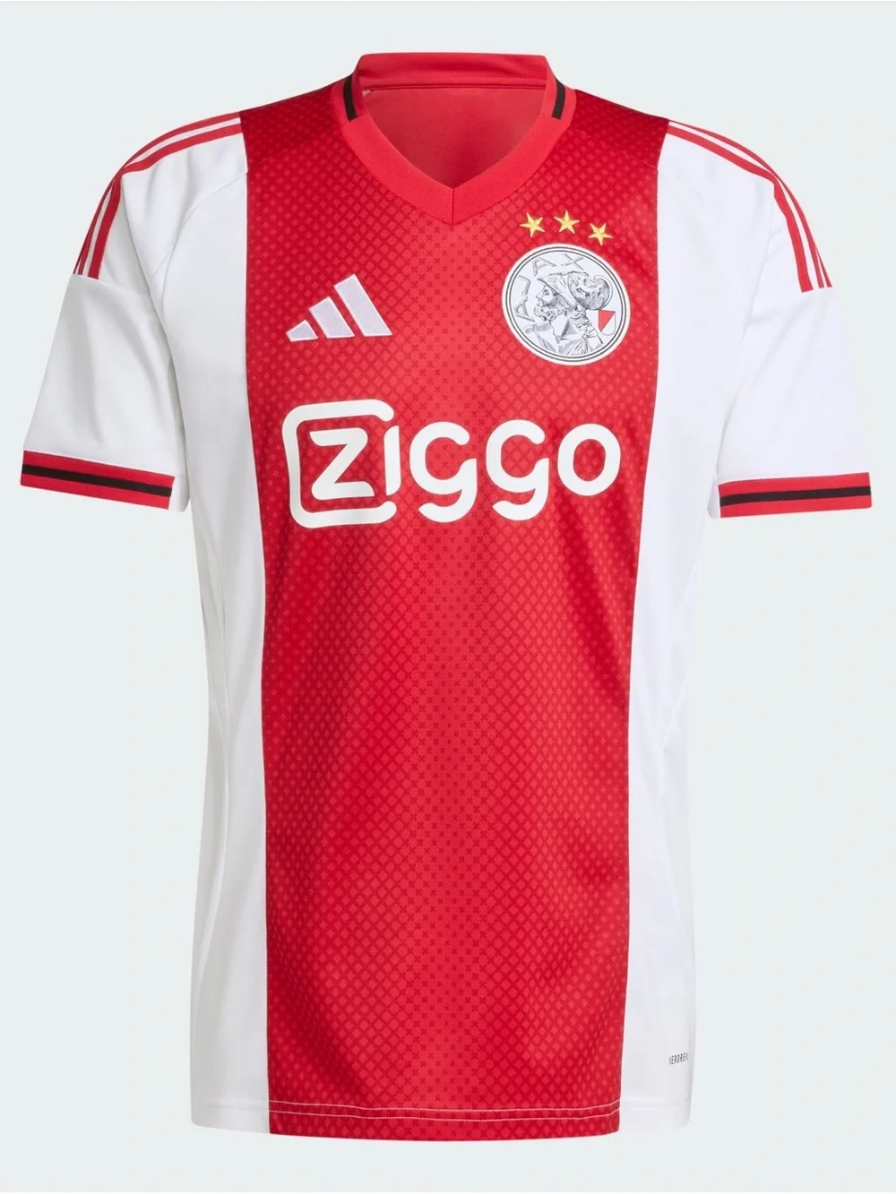 Brand New-adidas Men's Ajax Stadium Home Jersey 25/26 - Red/White-multiple